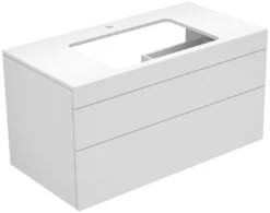 Keuco Edition 400 Waschtischunterbau 31572300100 105x54,6x53,5cm, Mit Hahnloch, Weiss