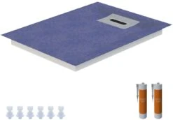 Schedel Line Flow Duschelement LI1KF608010 80 X 100 Cm, Vierseitiges Gefälle