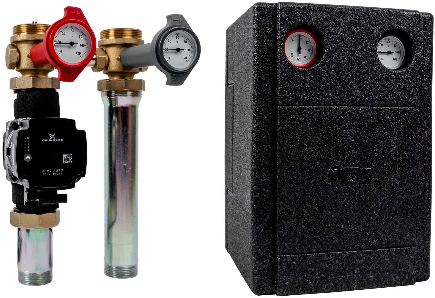 Wolf Verrohrungsgruppe Heizkreis 2072135 DN 25-60, Mit Hocheffizienzpumpe, Selbstregelnd